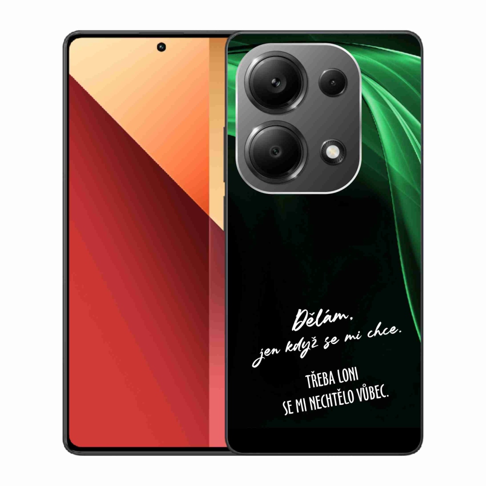 Gélový kryt mmCase na Xiaomi Redmi Note 13 Pro 4G/Poco M6 Pro - vtipný text 12 čierne pozadie