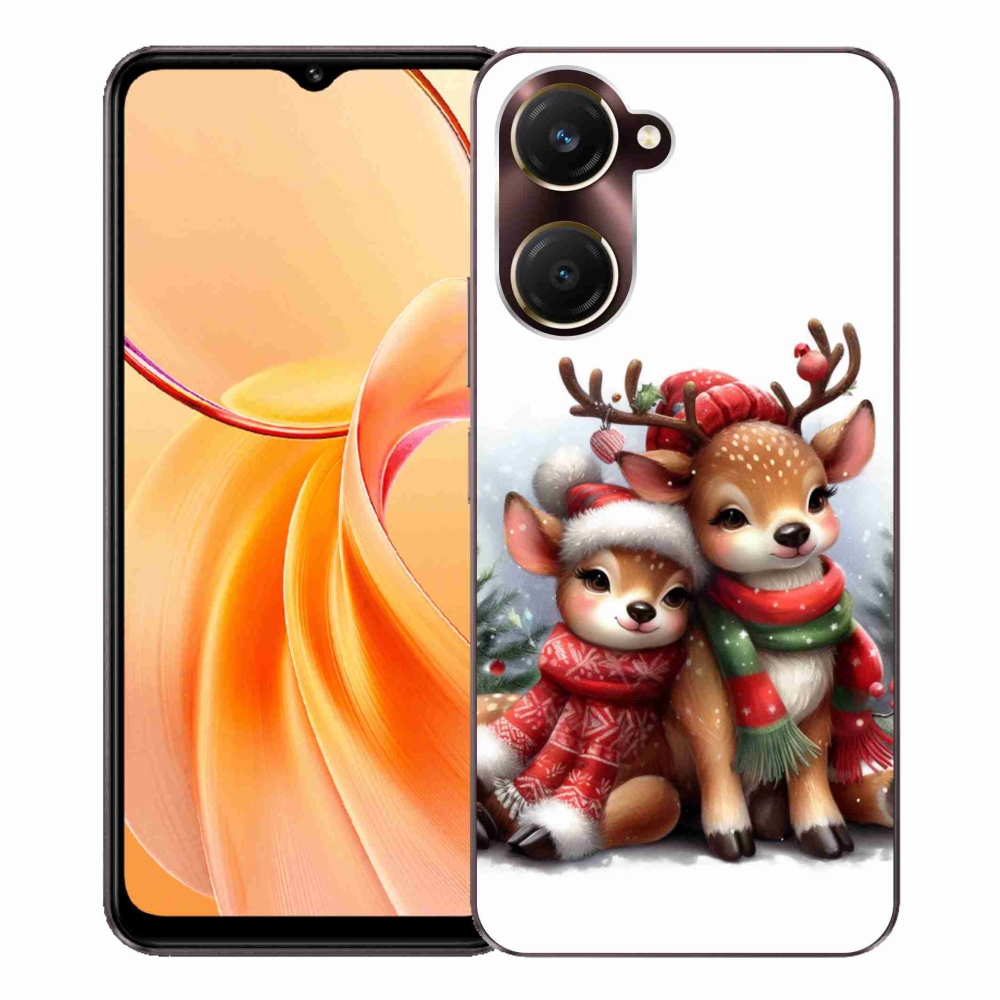 Gélový kryt mmCase na Vivo Y28s 5G - vianočné soby