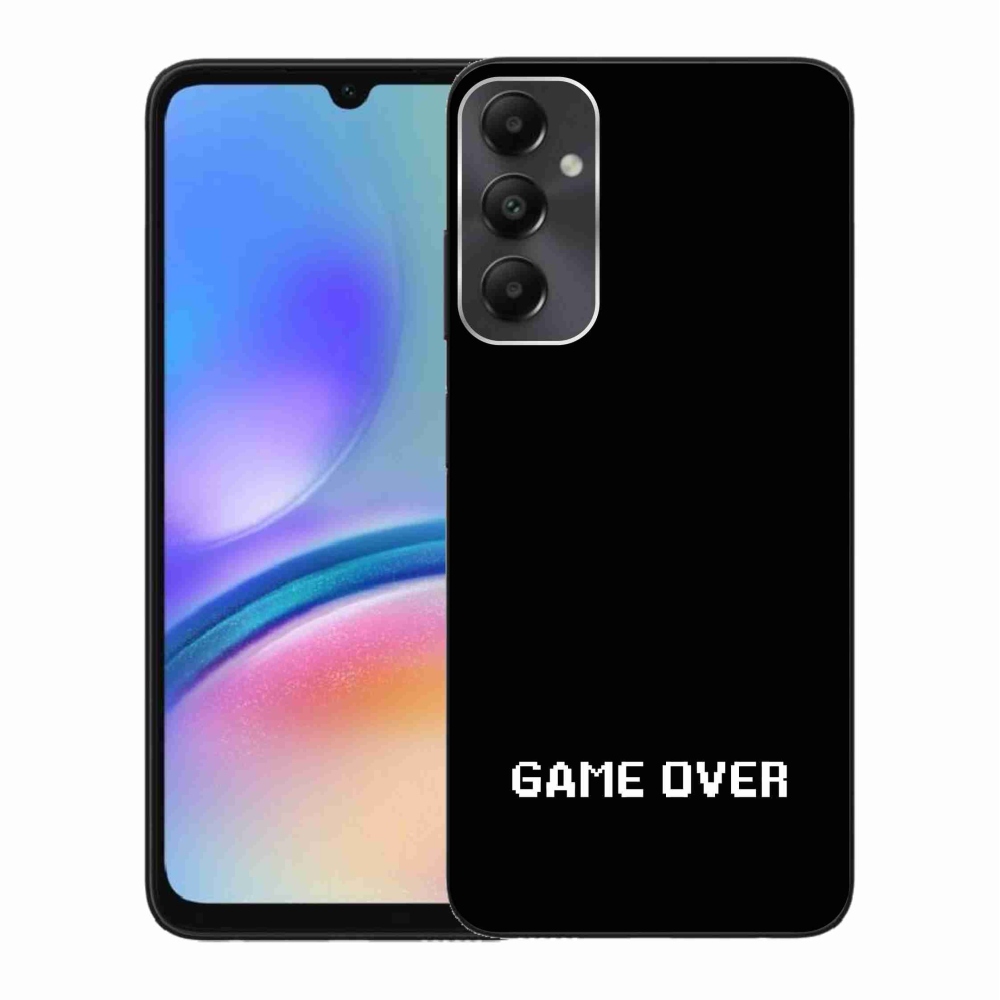 Gélový kryt mmCase na Samsung Galaxy A05s - game over čierne pozadie