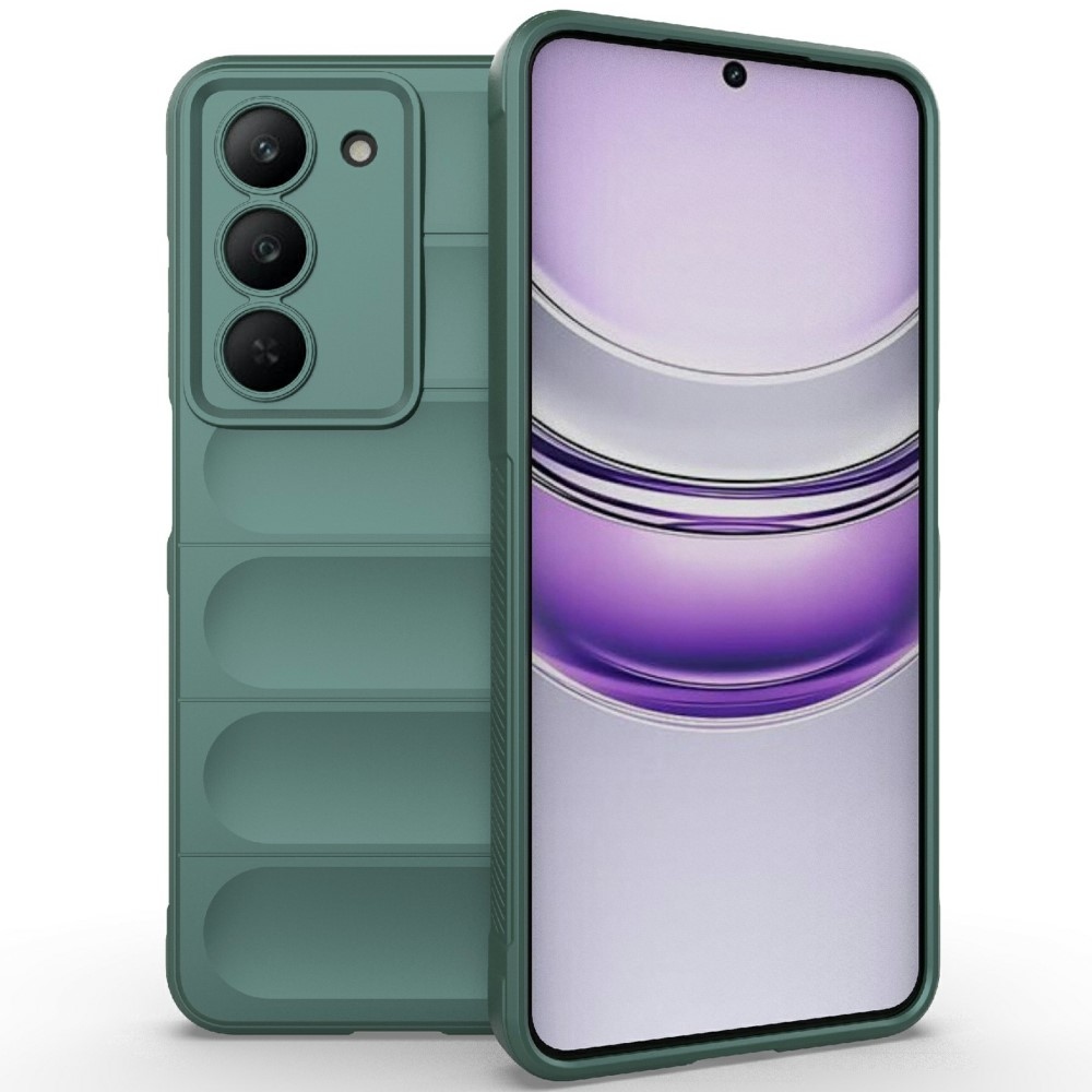 Rugg odolný gélový obal na Realme 14x 5G - zelený