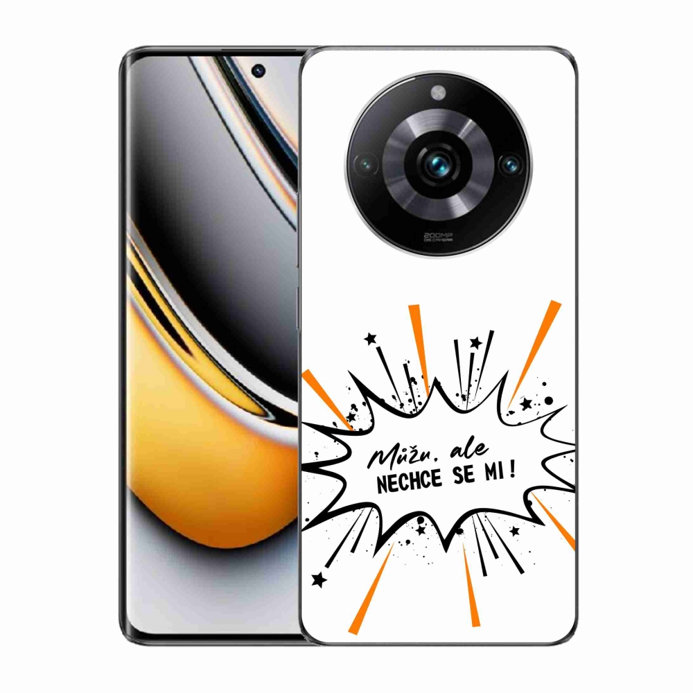 Gélový kryt mmCase na Realme 11 Pro/11 Pro+ - vtipný text 11 biele pozadie