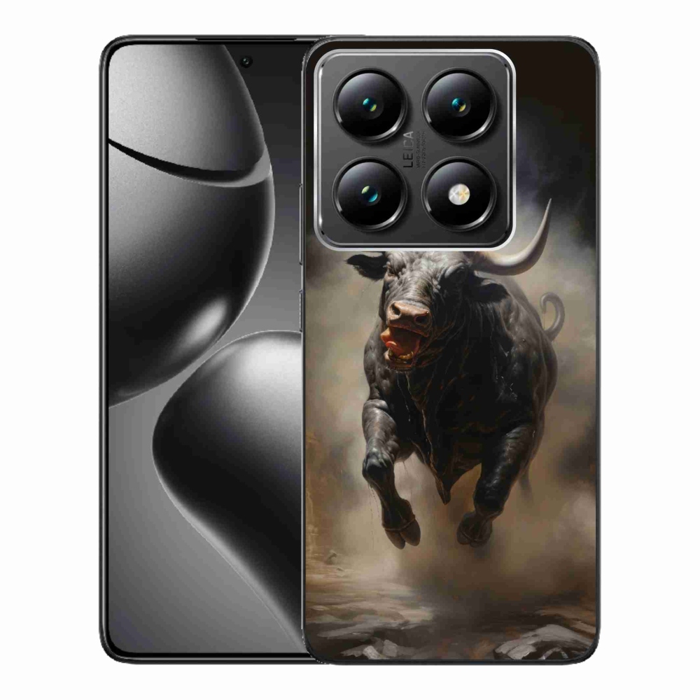 Gélový kryt mmCase na Xiaomi 14T Pro - rozzúrený býk