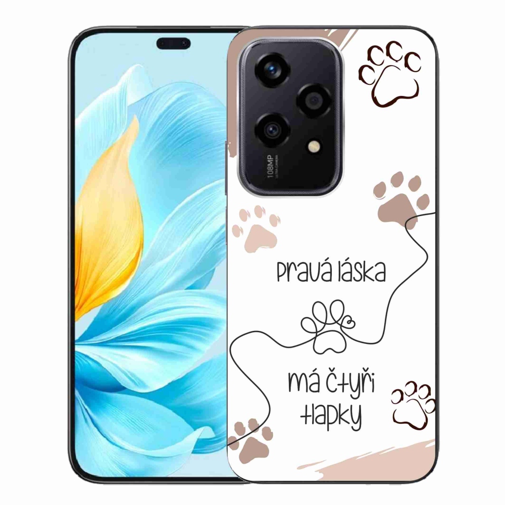 Gélový kryt mmCase na Honor 200 Lite 5G - psí motív 1 biele pozadie