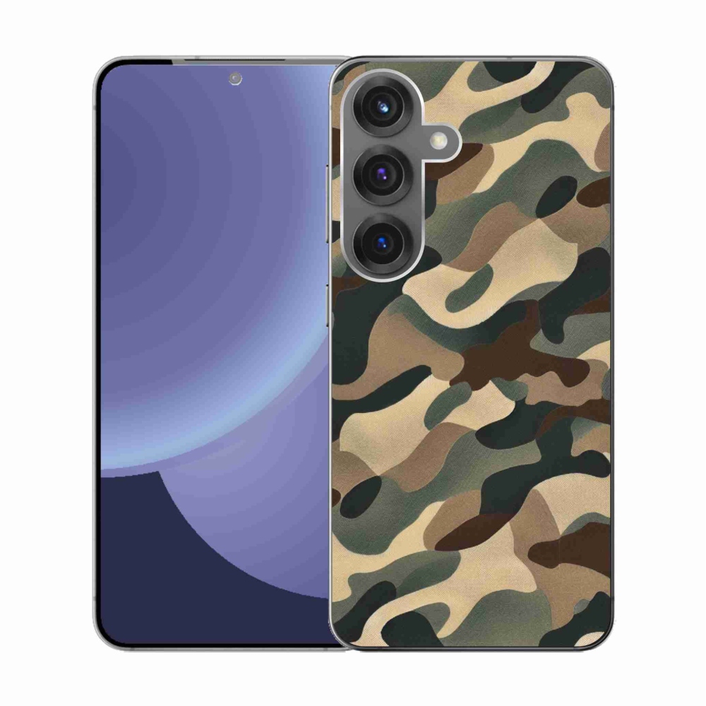 Gélový kryt mmCase na Samsung Galaxy S25 - maskáčový vzor 11