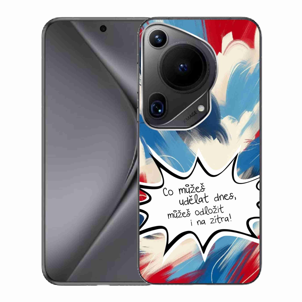 Gélový kryt mmCase na Huawei Pura 70 Ultra - vtipný text 9 biele pozadie