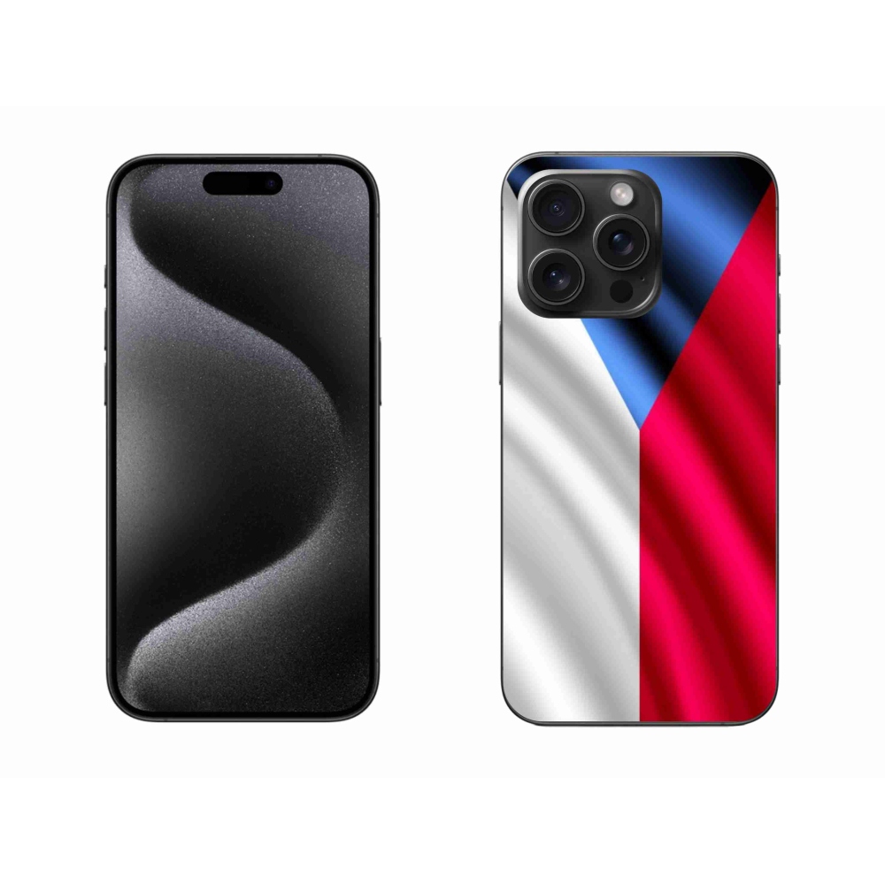 Gélový kryt mmCase na iPhone 15 Pro Max - česká vlajka