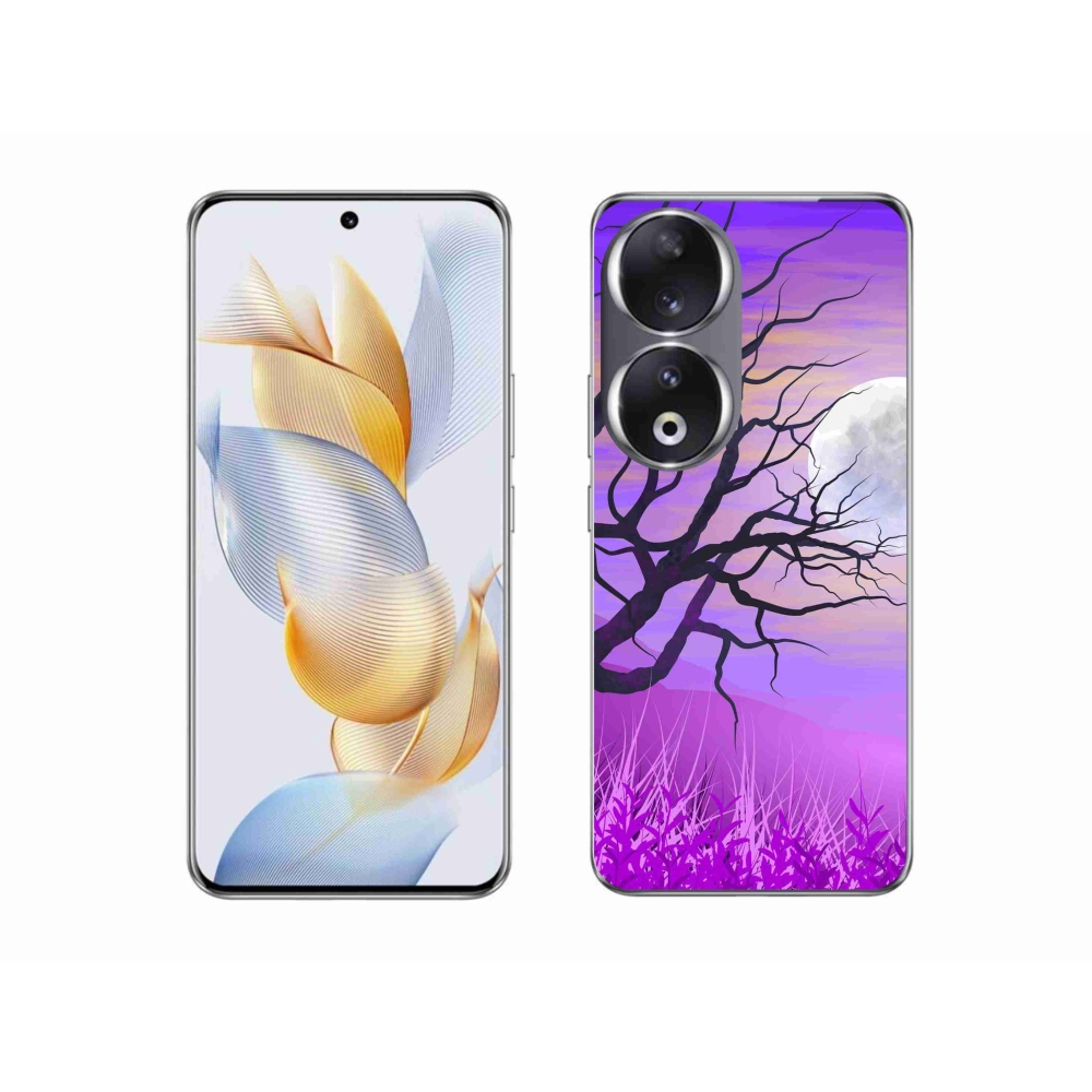 Gélový obal mmCase na Honor 90 - kreslený opadaný strom