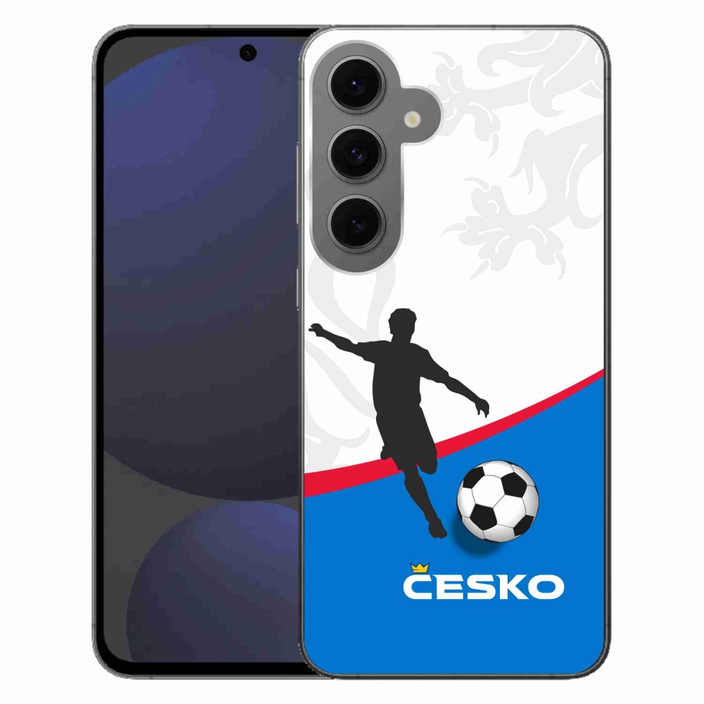 Gélový kryt mmCase na Samsung Galaxy S24 FE - futbal Česko 1