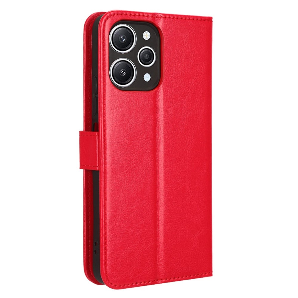 Horse knižkové puzdro na Xiaomi Redmi 12 4G/5G - červené