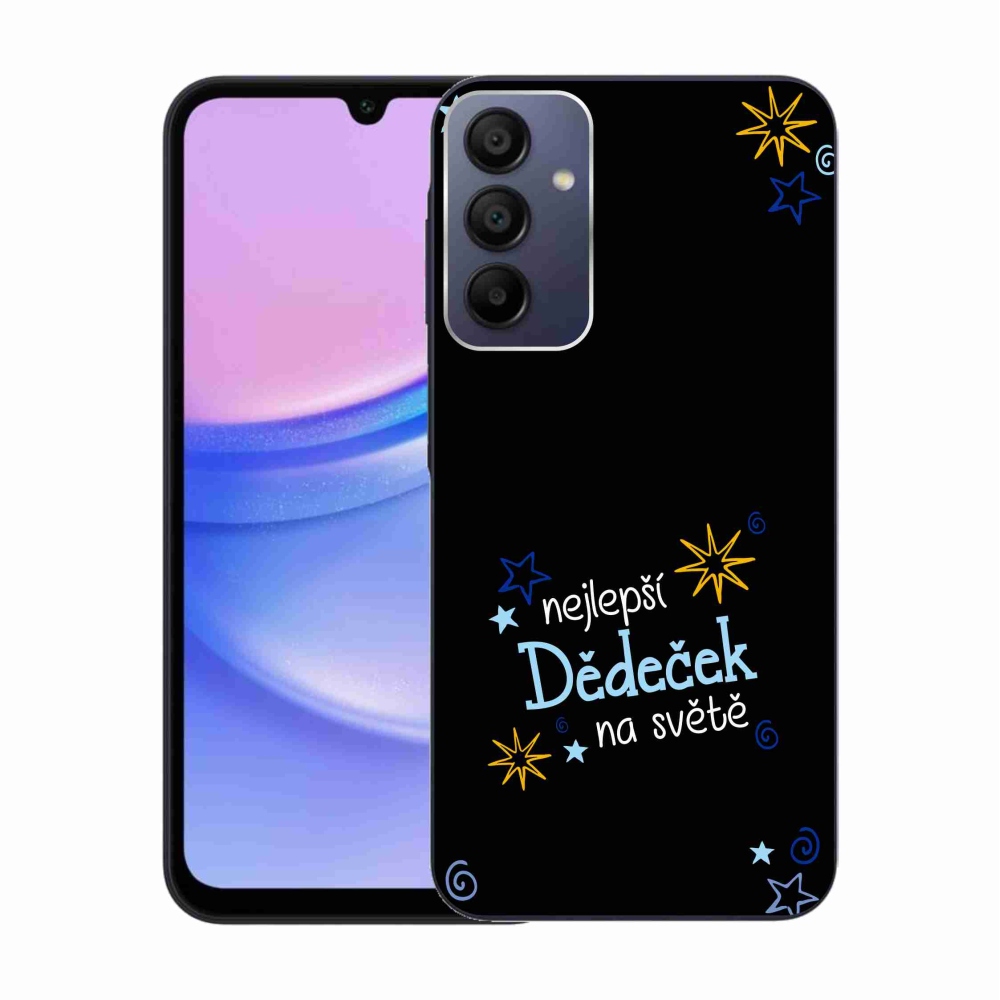 Gélový kryt mmCase na Samsung Galaxy A15 4G/5G - najlepší dedko čierne pozadie