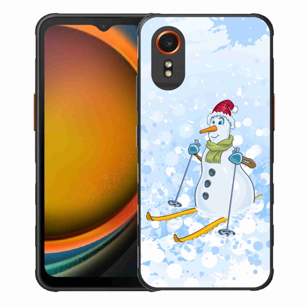 Gélový kryt mmCase na Samsung Galaxy Xcover 7 - snehuliak