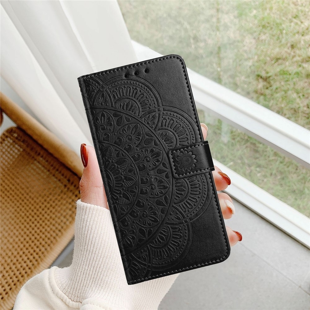 Mandala knižkové púzdro na Xiaomi 15T Pro - čierne