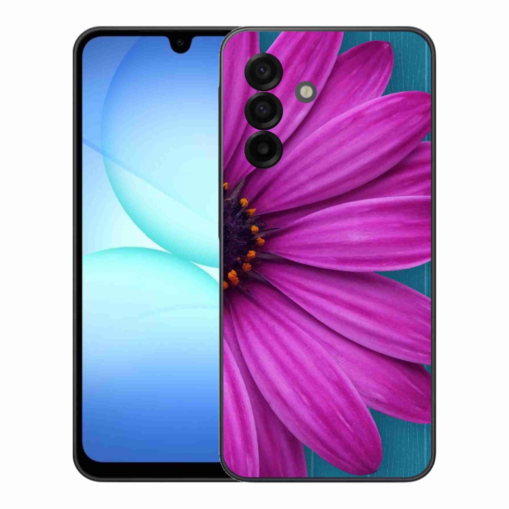 Gélový kryt mmCase na Samsung Galaxy A17 4G/5G - fialová margaréta