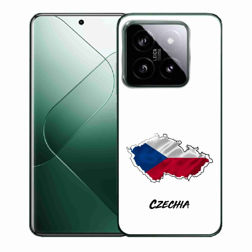 Gélový kryt mmCase na Xiaomi 14 - Czechia biele pozadie