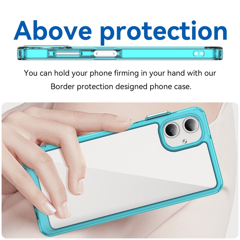 Gélový obal s pevným chrbtom na Samsung Galaxy A06 4G - svetlomodrý
