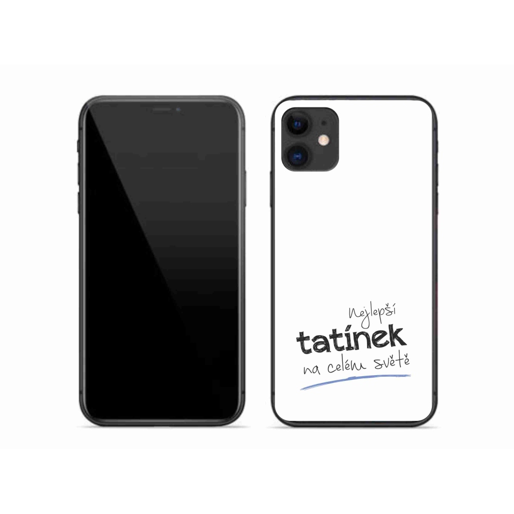Gélový kryt mmCase na iPhone 11 - najlepší otecko 4 biele pozadie
