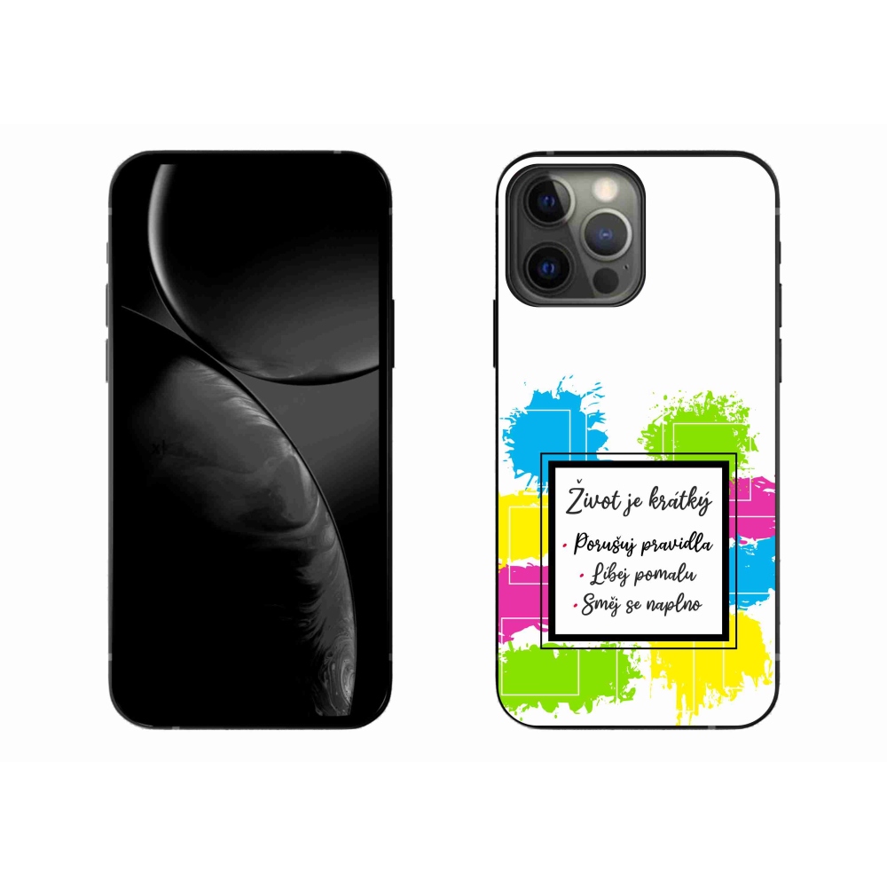 Gélový kryt mmCase na iPhone 13 Pro Max 6.7 - citát 5 biele pozadie