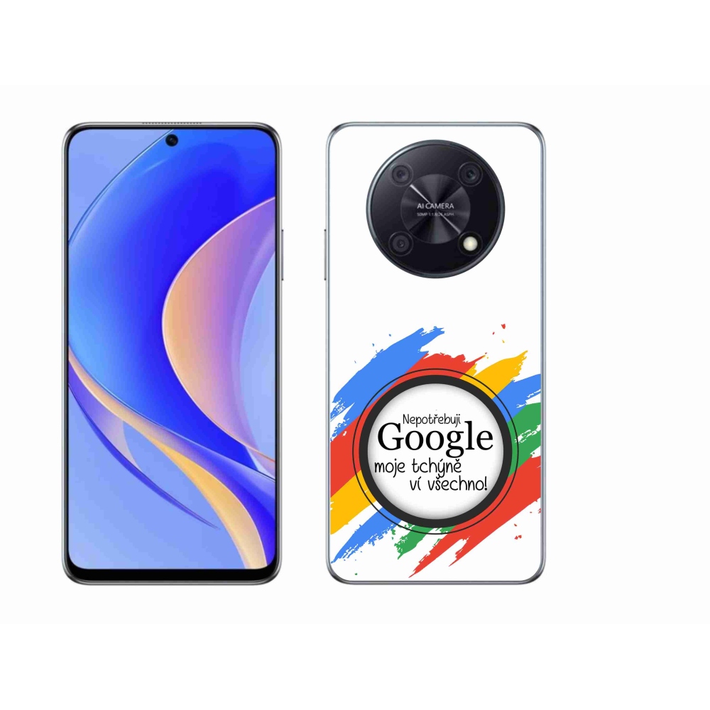 Gélový kryt mmCase na Huawei Nova Y90 - svokra vie všetko biele pozadie