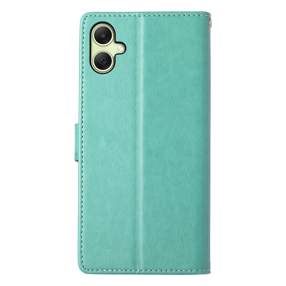 Flowery knižkové púzdro na Samsung Galaxy A07 4G - modrozelené