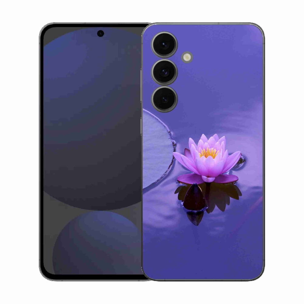 Gélový kryt mmCase na Samsung Galaxy S25 FE - kvet na hladine