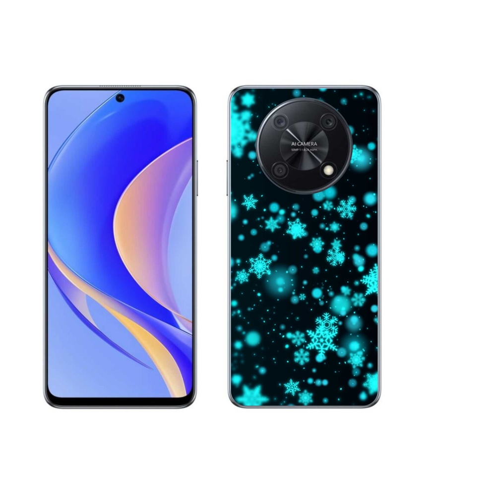 Gélový kryt mmCase na Huawei Nova Y90 - snehové vločky 1