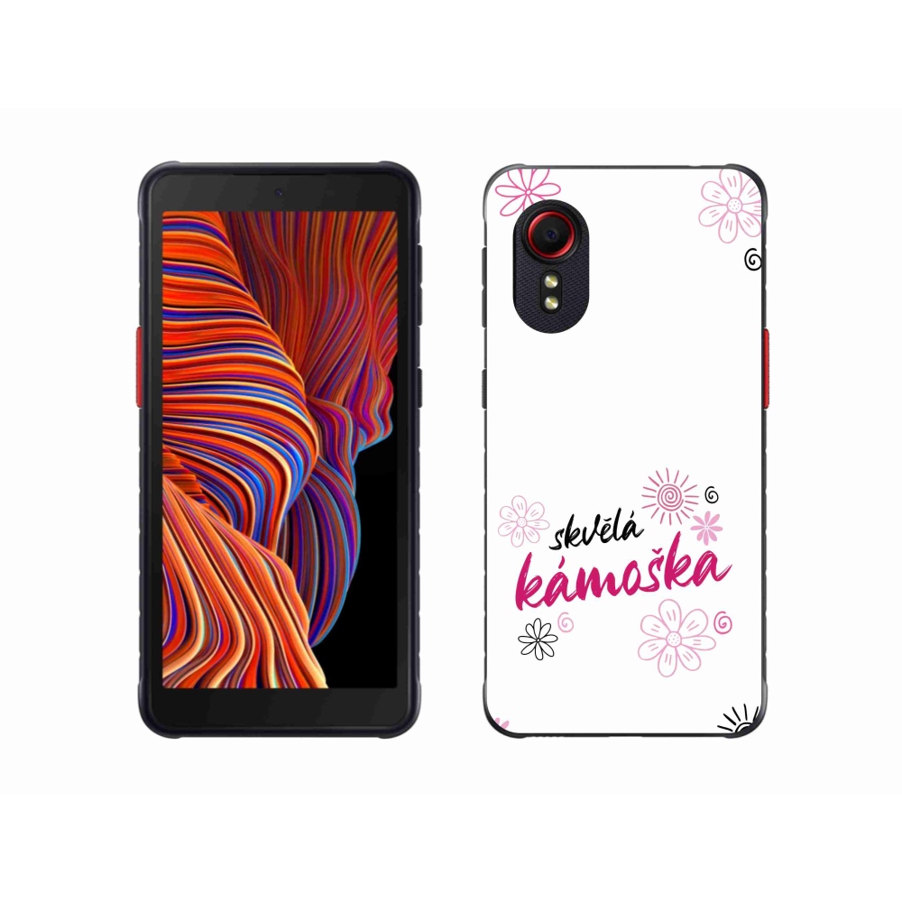 Gélový kryt mmCase na Samsung Galaxy Xcover 5 - skvelá kamoška biele pozadie