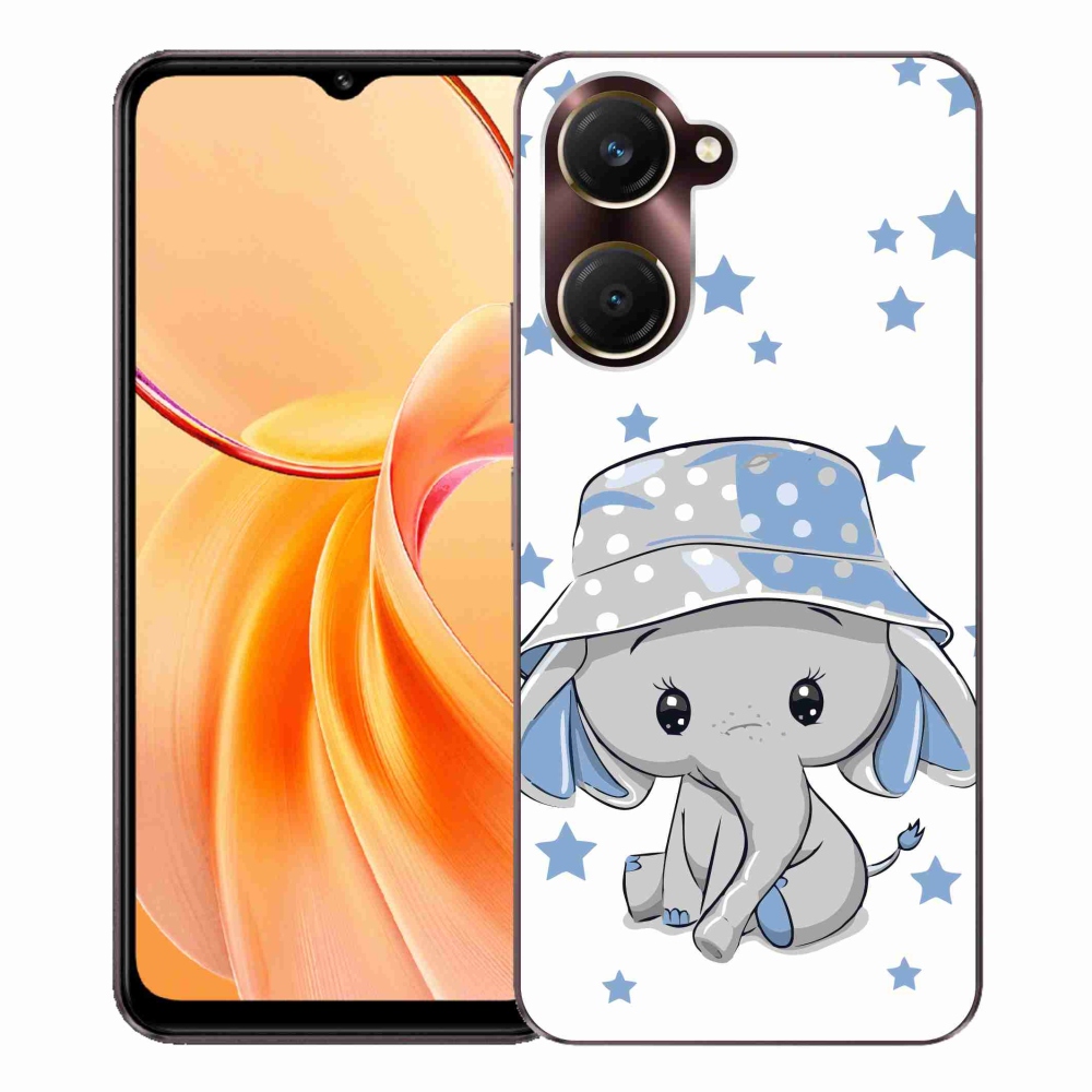 Gélový kryt mmCase na Vivo Y28s 5G - modrý slon
