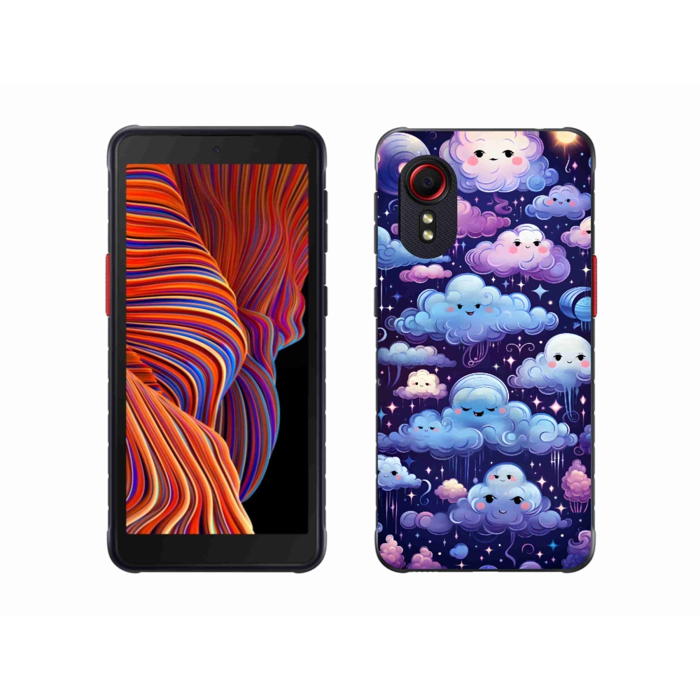 Gélový kryt mmCase na Samsung Galaxy Xcover 5 - mráčiky