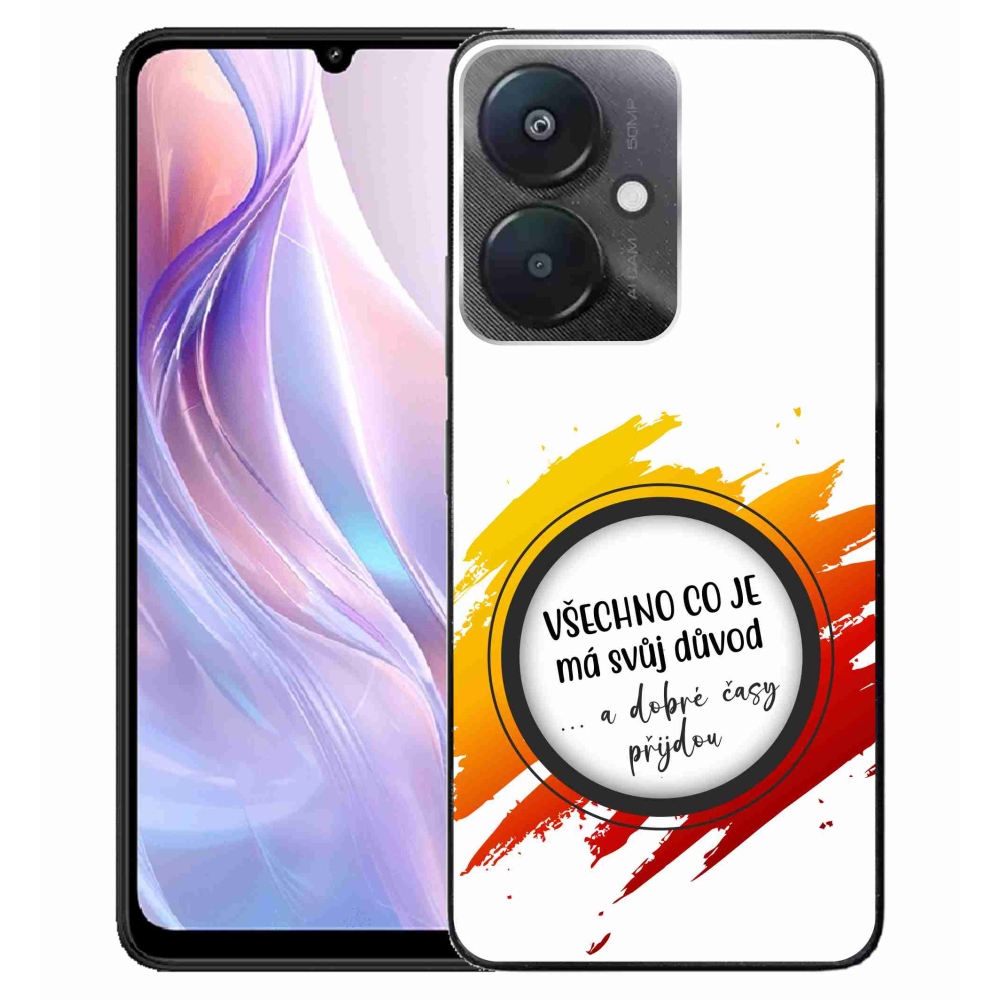 Gélový kryt mmCase na Xiaomi Redmi 13C 5G - citát 3 biele pozadie