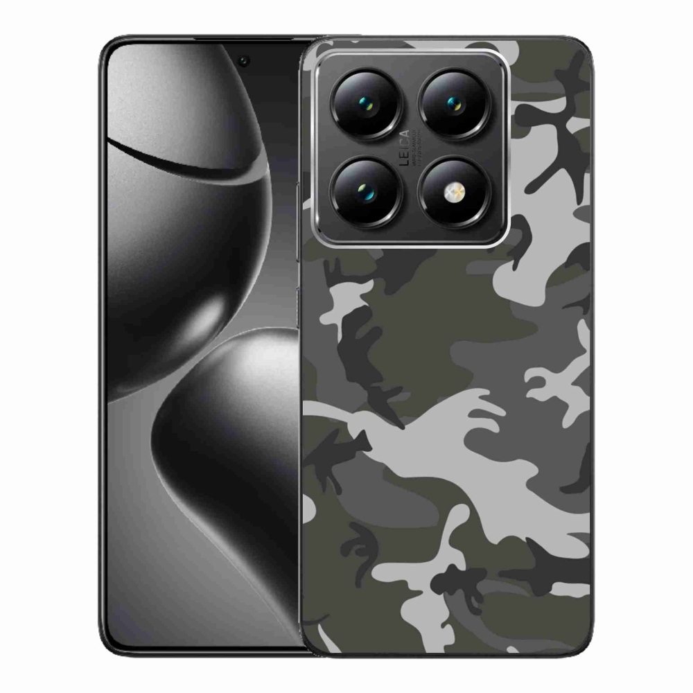 Gélový kryt mmCase na Xiaomi 14T Pro - maskáčový vzor