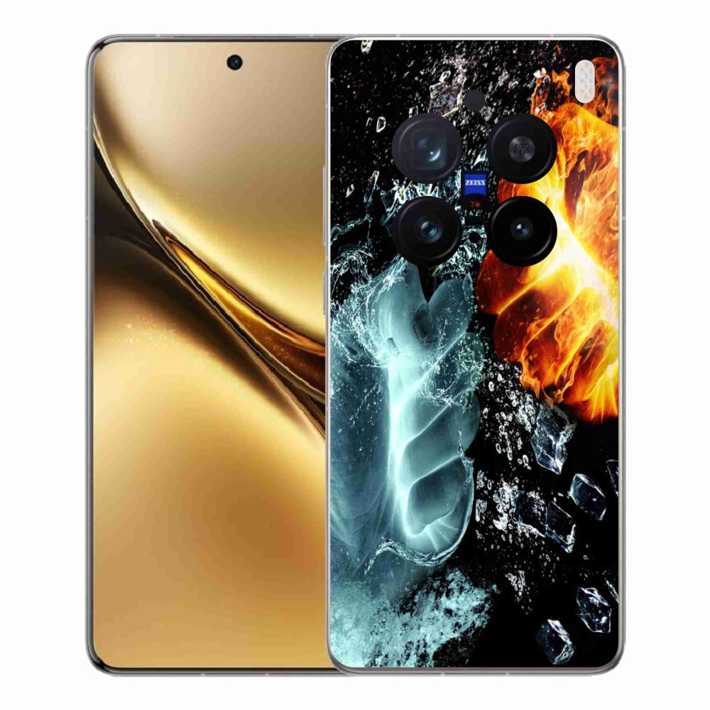 Gélový kryt mmCase na Vivo X200 Pro 5G - voda a oheň
