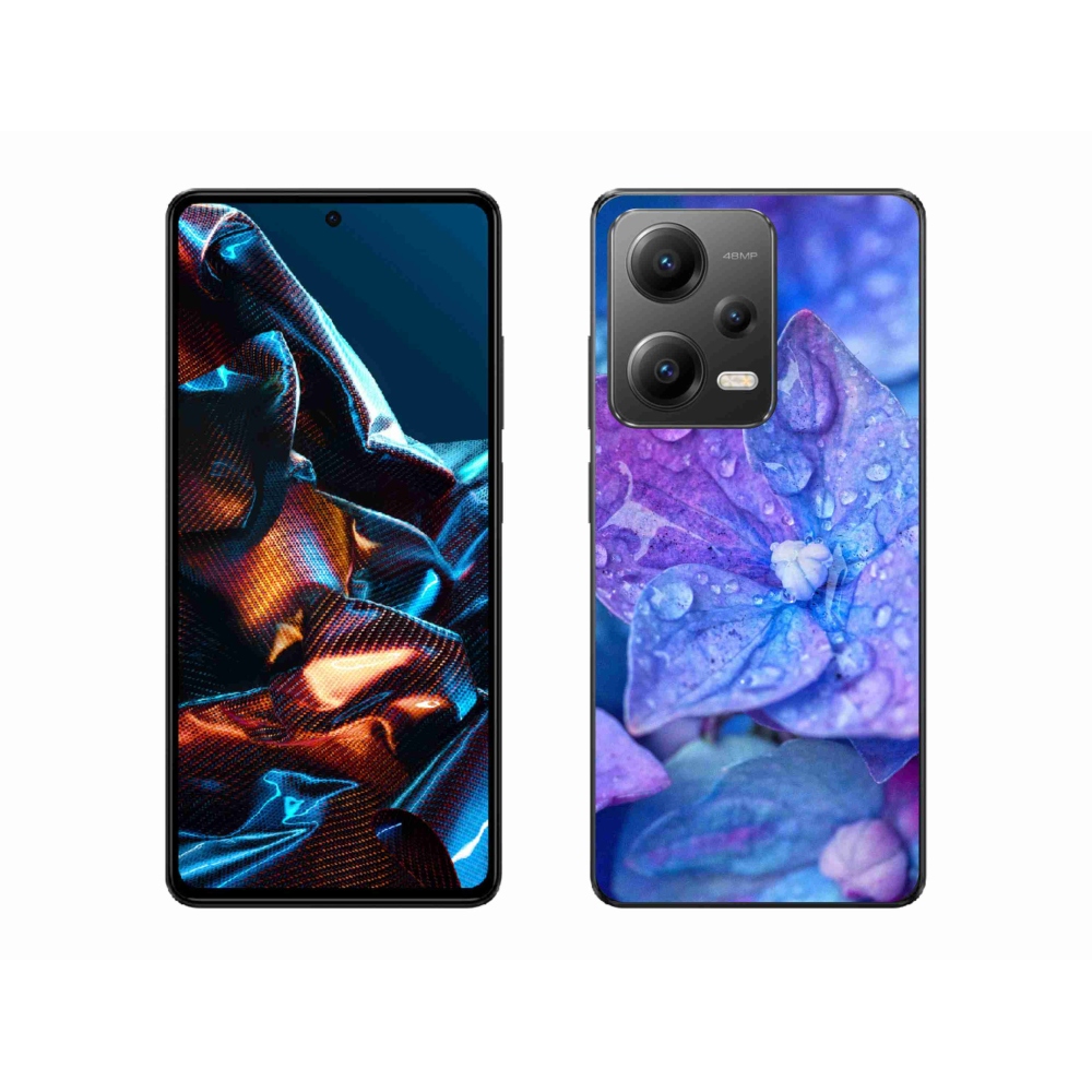 Gélové puzdro mmCase na mobil Xiaomi Redmi Note 12 Pro 5G - fialový kvet