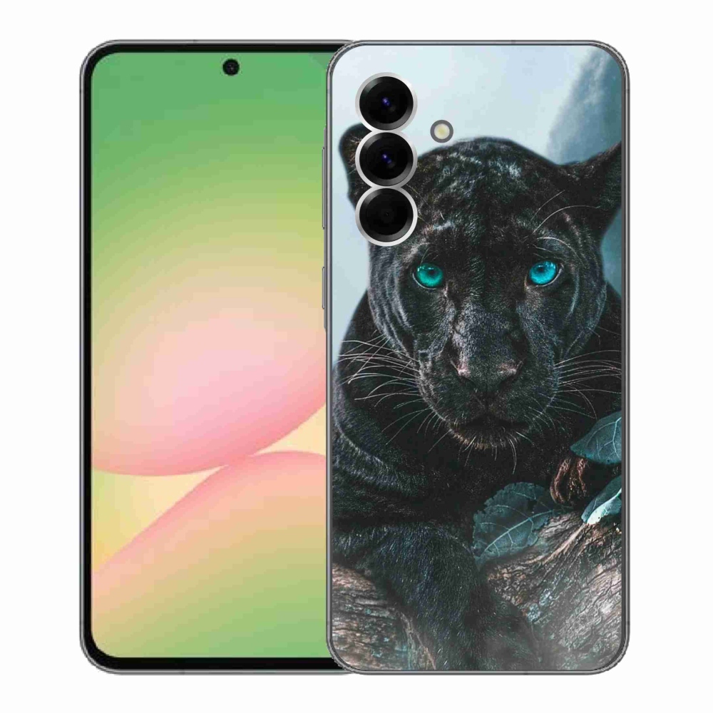Gélový kryt mmCase na Samsung Galaxy A56 5G - čierny panter