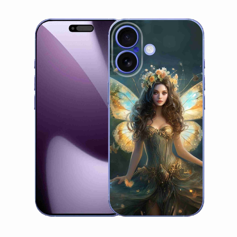 Gélový kryt mmCase na iPhone 17 - motýlia žena