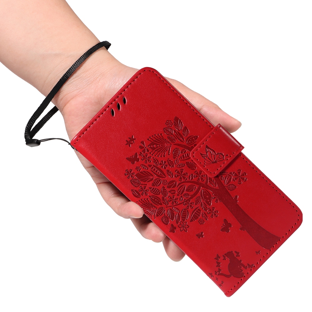 Trees knižkové puzdro na Xiaomi Redmi 15 4G (171mm) - červené