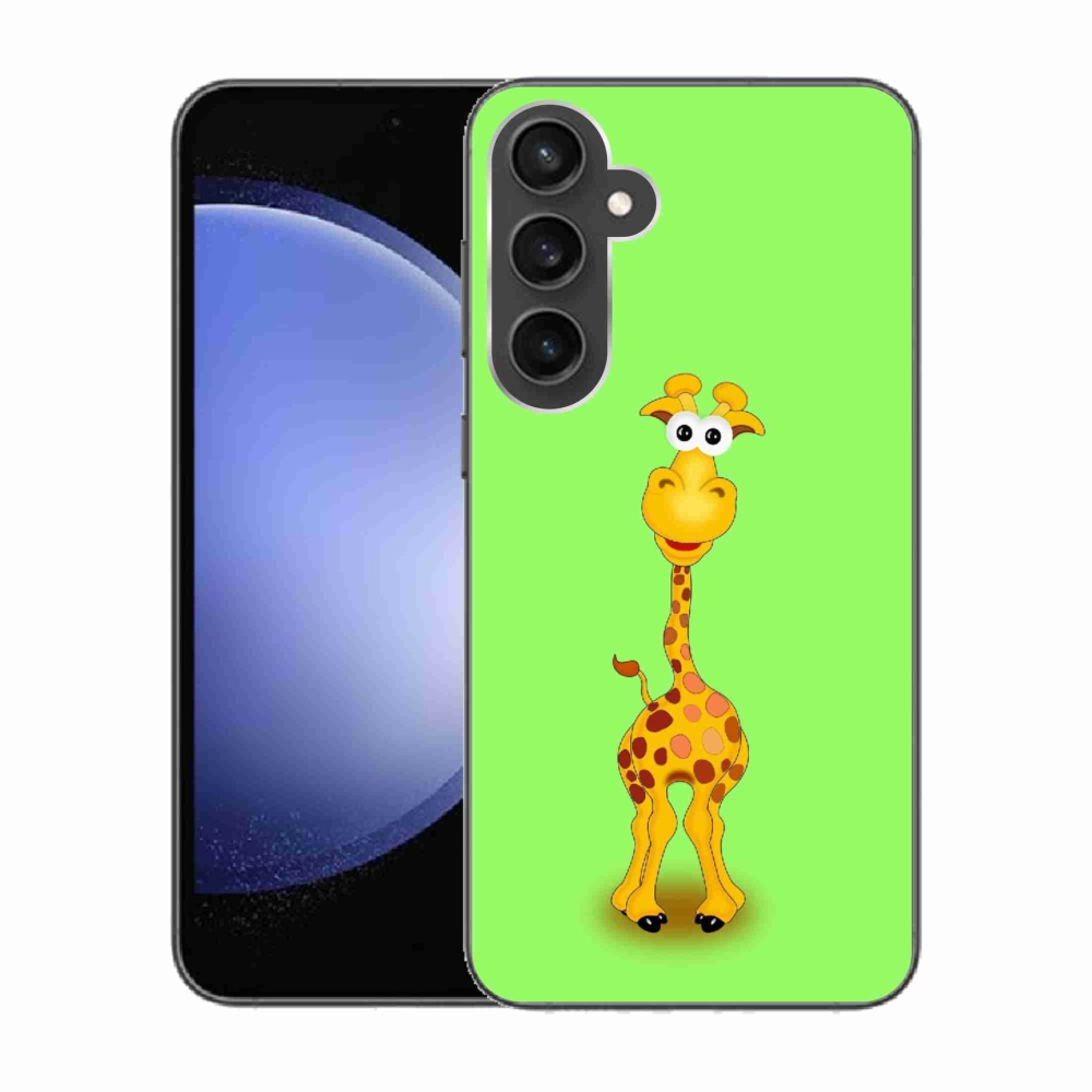 Gélový kryt mmCase na Samsung Galaxy S23 FE - kreslená žirafa