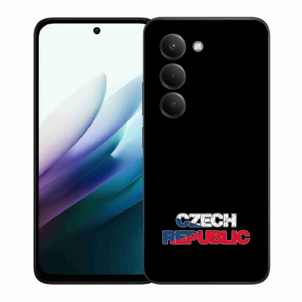 Gélový kryt mmCase na Xiaomi Redmi 15 4G/5G (171mm) - Czech Republic čierne pozadie
