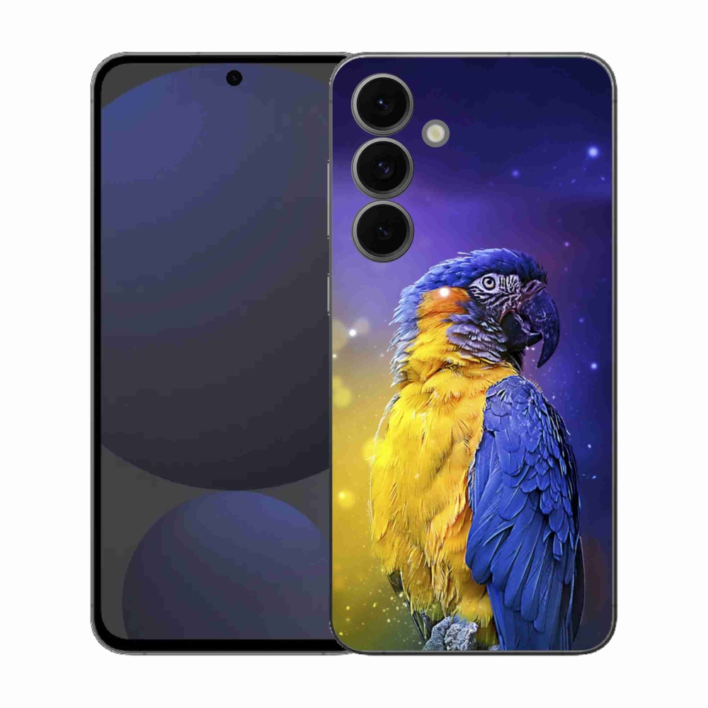 Gélový kryt mmCase na Samsung Galaxy S25 FE - papagáj ara 1