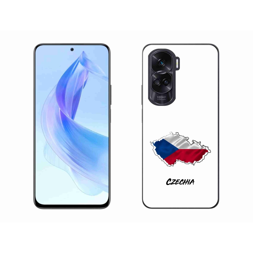 Gélový kryt mmCase na Honor 90 Lite - Czechia biele pozadie