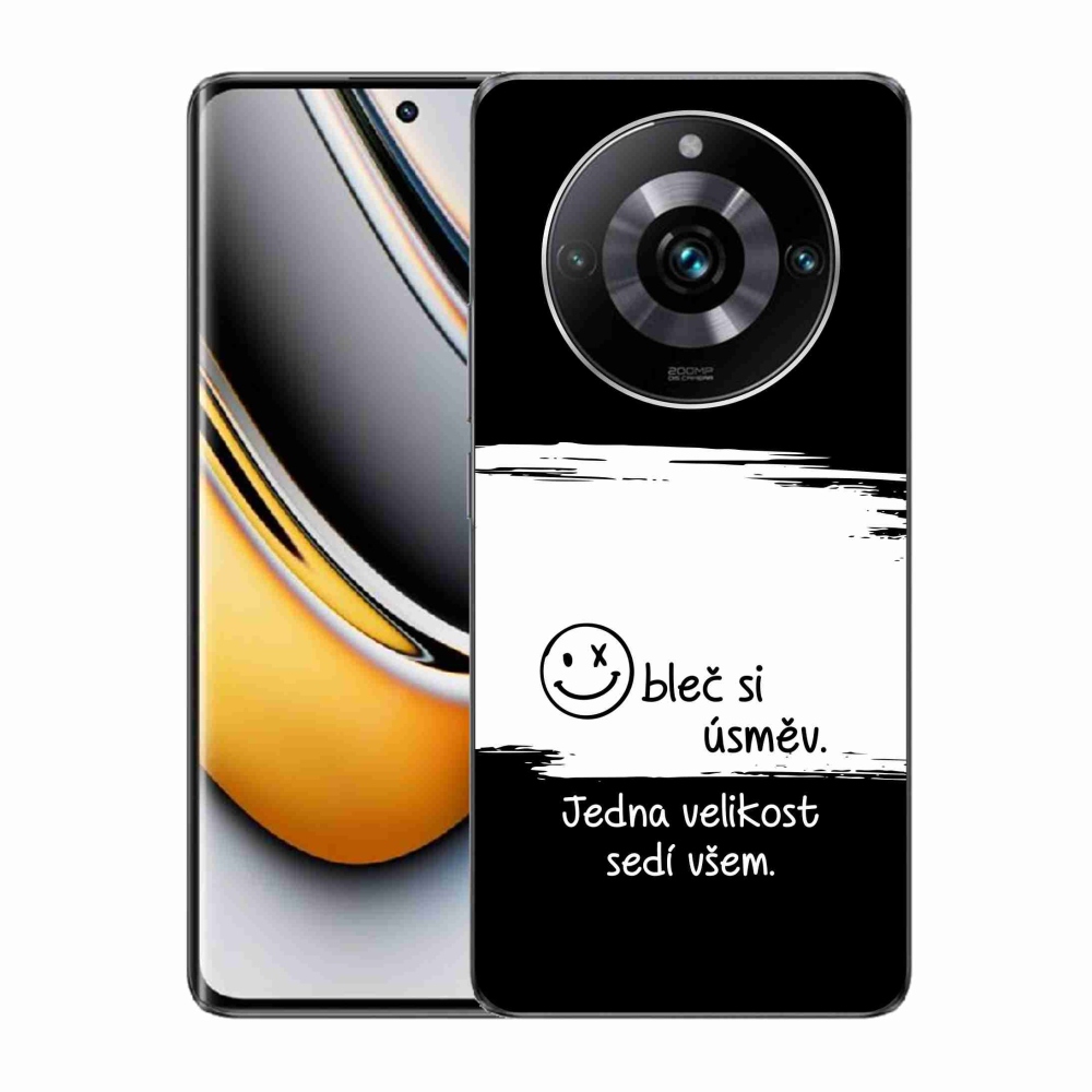 Gélový kryt mmCase na Realme 11 Pro/11 Pro+ - vtipný text 8 bieločierne pozadie