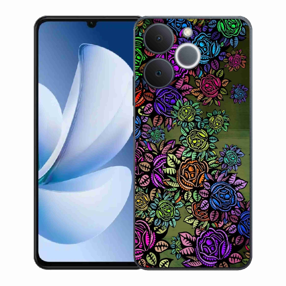 Gélový kryt mmCase na Realme Note 70T - kvety 6
