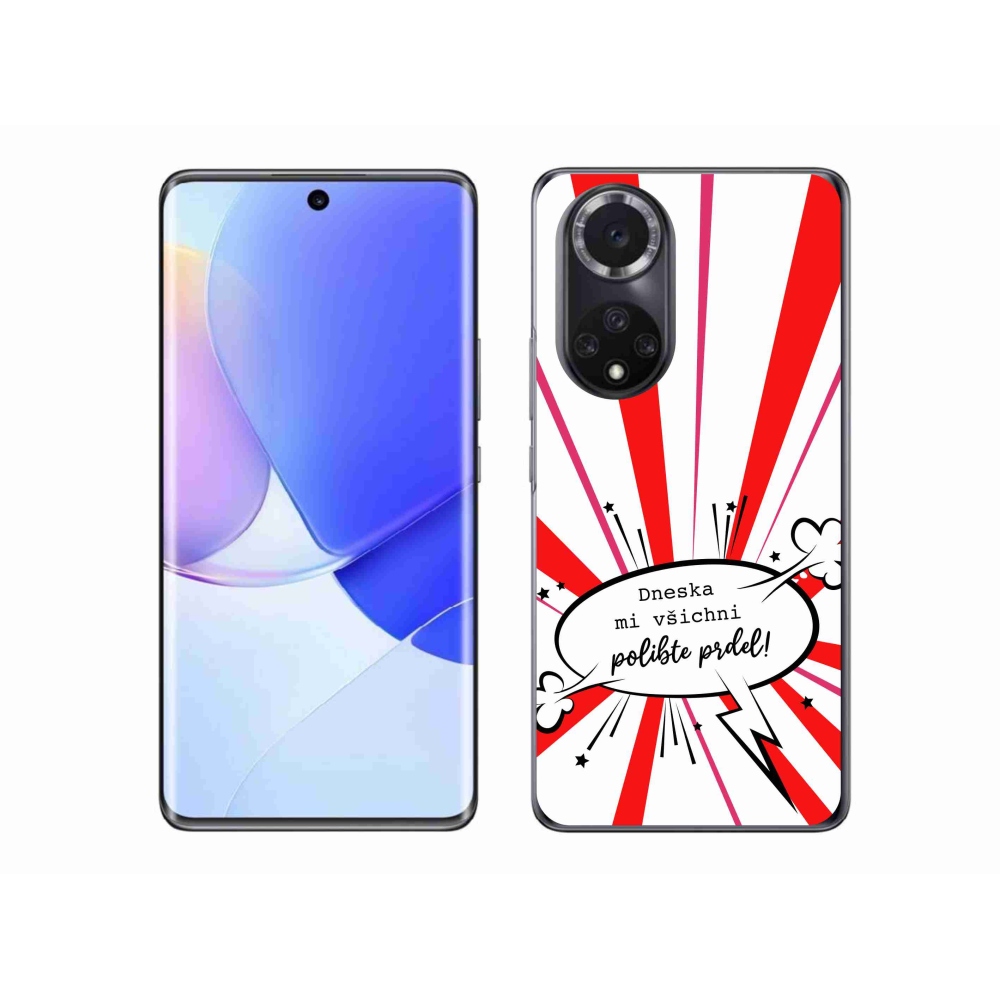 Gélový kryt mmCase na Honor 50 - vtipný text 15 biele pozadie