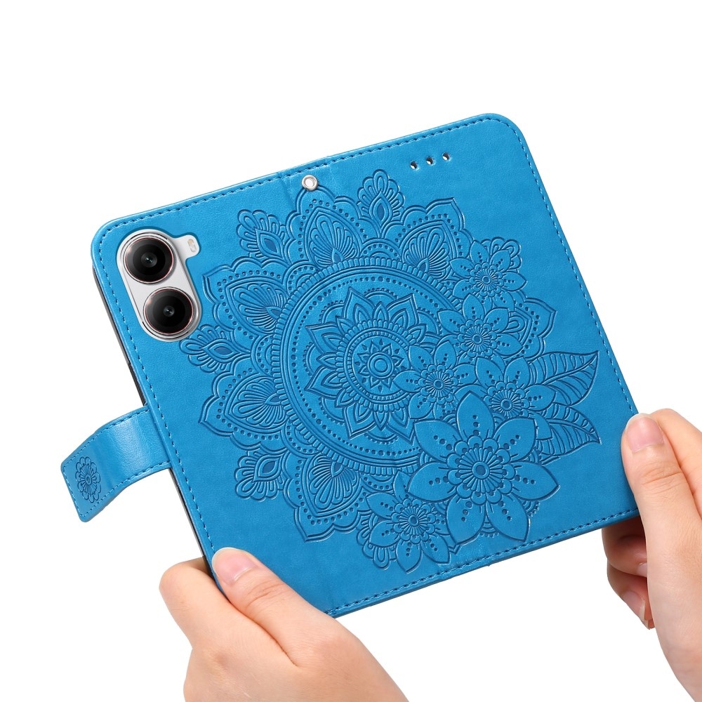 Mandala knižkové púzdro na Xiaomi Poco X7 Pro 5G - modré