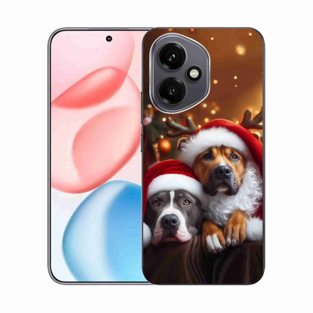 Gélový kryt mmCase na Honor 400 - vianočné psy
