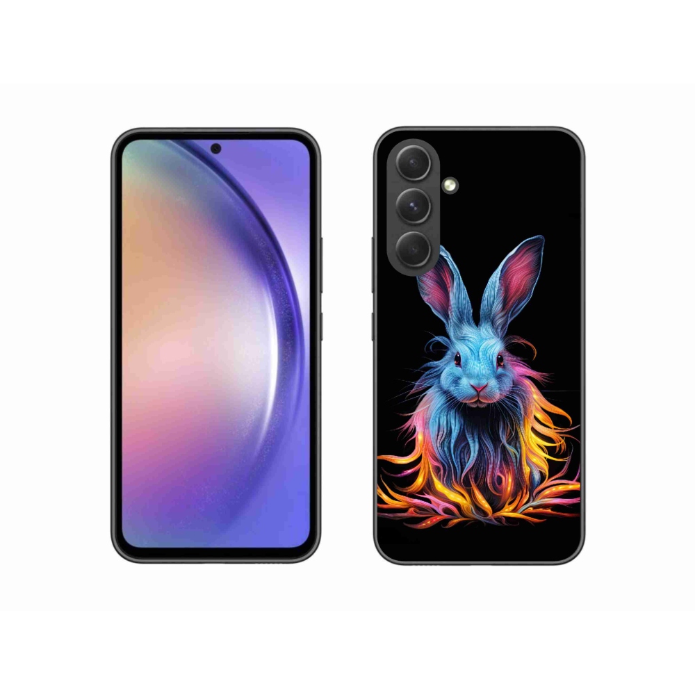 Gélový kryt mmCase na Samsung Galaxy A54 5G - abstraktný zajac