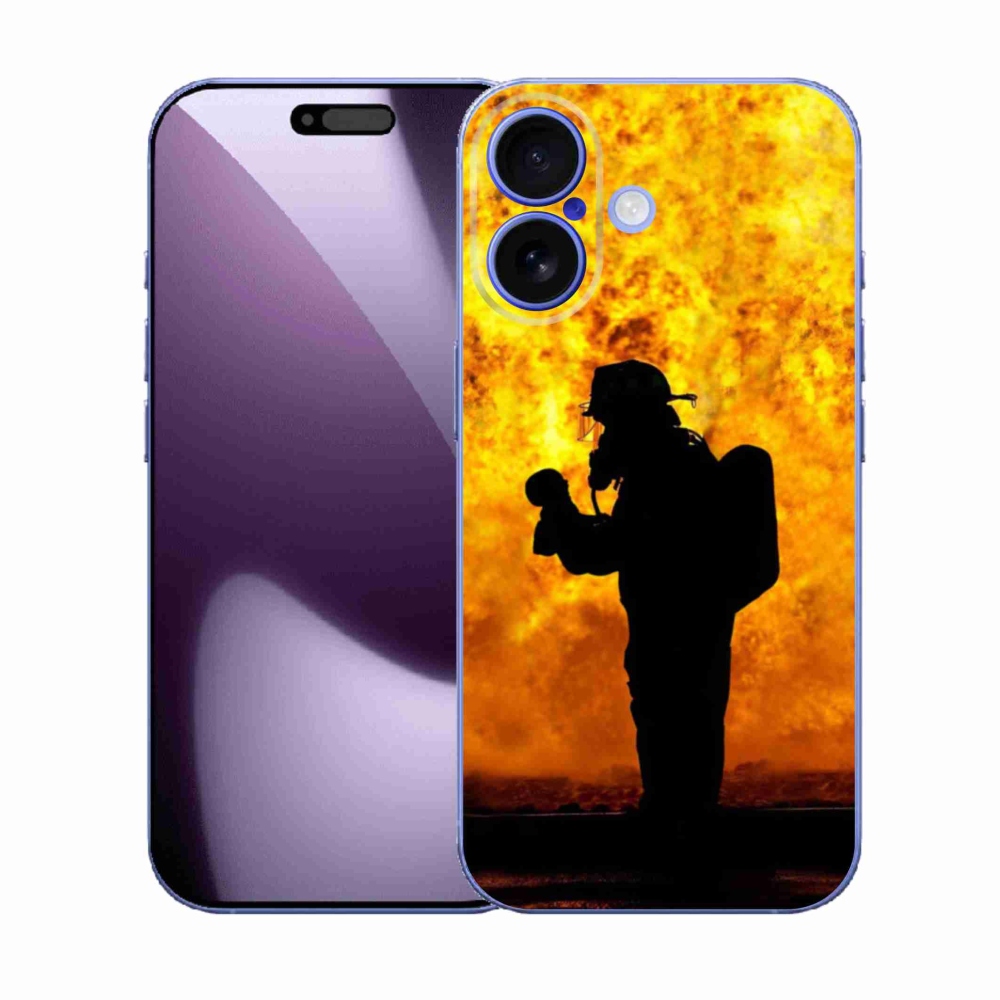 Gélový kryt mmCase na iPhone 17 - hasič