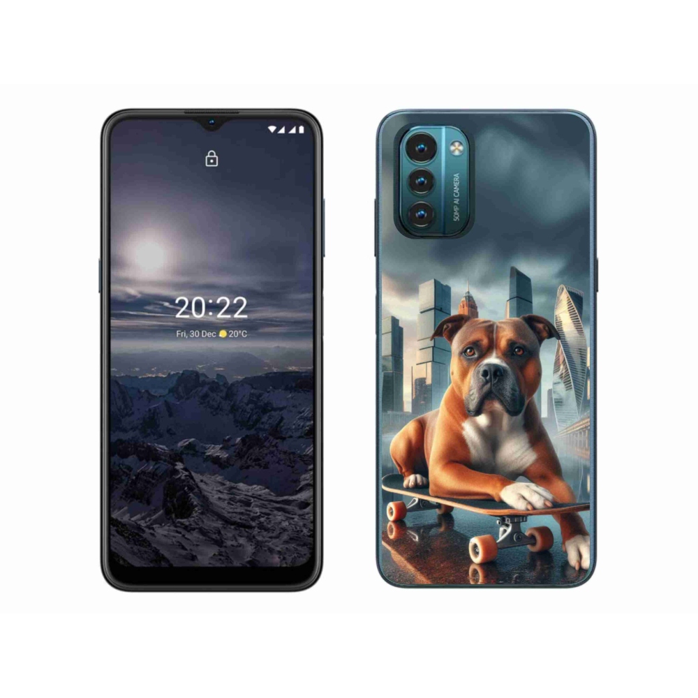 Gélový kryt mmCase na Nokia G11/G21 - pes na skateboarde