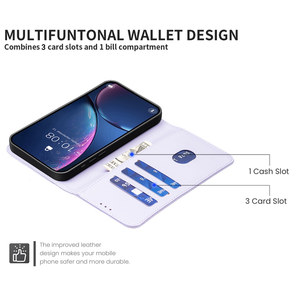 BNF knižkové puzdro na iPhone 17 Pro Max - svetlofialové