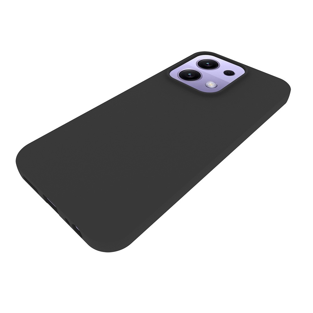 Matný gélový obal na Xiaomi Redmi 15C 4G (171mm)/Poco C85 4G (171mm) - čierny
