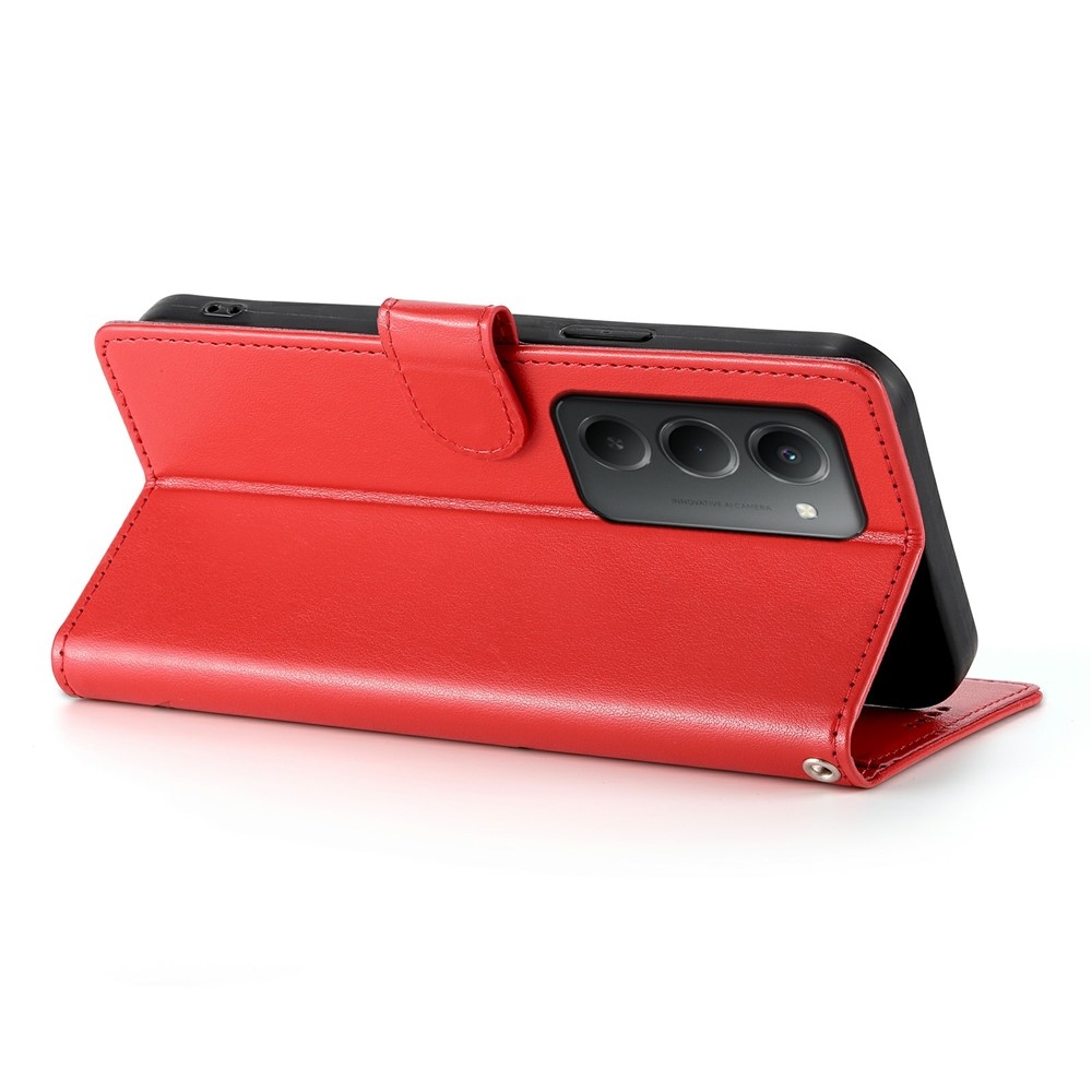 Flowery knižkové púzdro na Xiaomi Redmi 15 5G (169mm) - červené